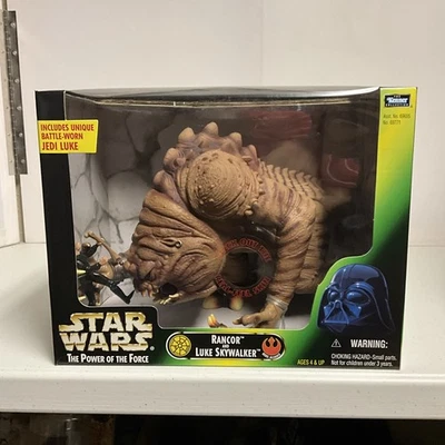 Figura de acción Star Wars Power of the Force Rancor y Luke Skywalker 1998 Hasbro Foto 1 de 4