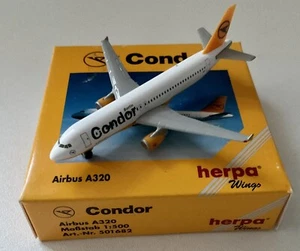 HERPA WINGS 1/500 CONDOR AIRBUS A320 - Picture 1 of 3