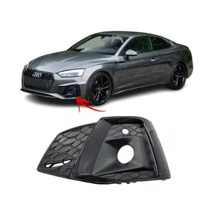 PARA AUDI A5 B9 2020- PARACHOQUES DELANTERO LÍNEA S ANTINIEBLA PARRILLA NEGRO COMPLETO IZQUIERDO N/S - Imagen 1 de 7