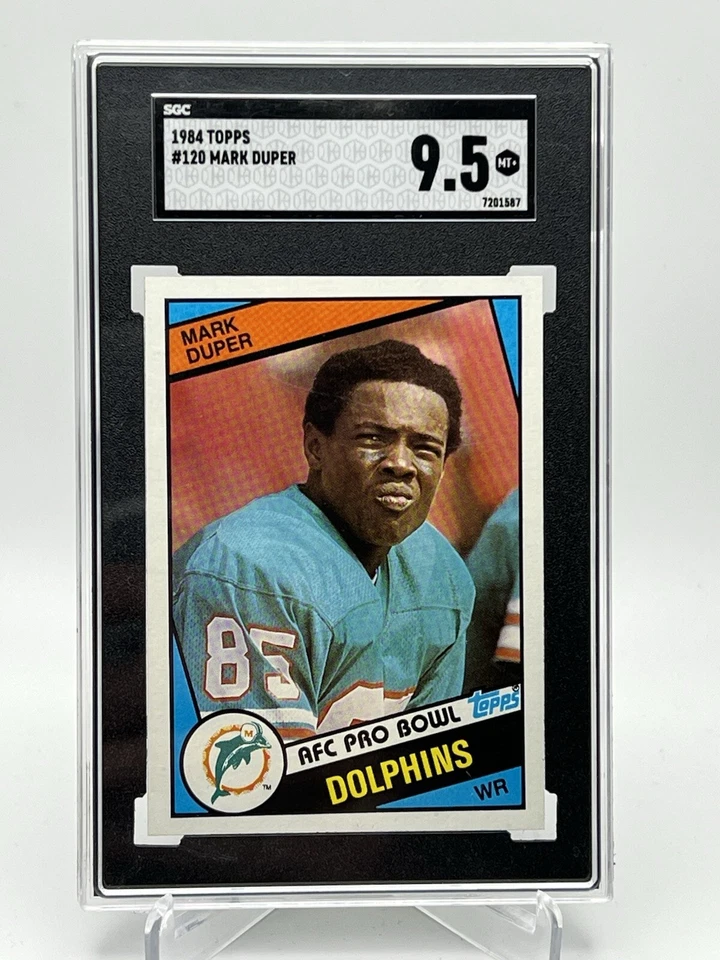 1984 Topps Mark Duper #120 Football Miami Dolphins SGC 9.5 - Image 1 of 1