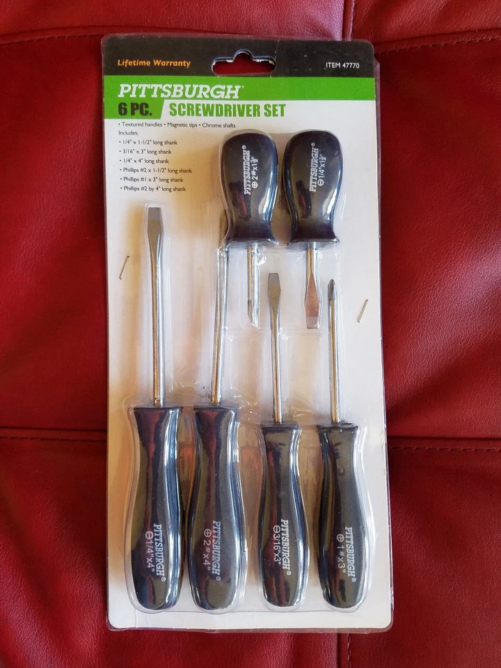 LOT of 10--PITTSBURG 6-Pc Screwdriver Sets   - Image 1 of 1