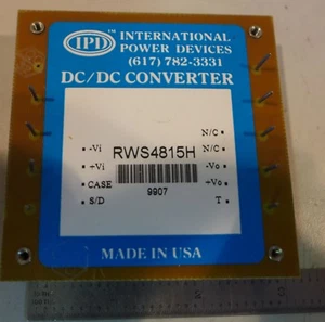 International Power Devices RWS4815H DC to DC Converter - Picture 1 of 3