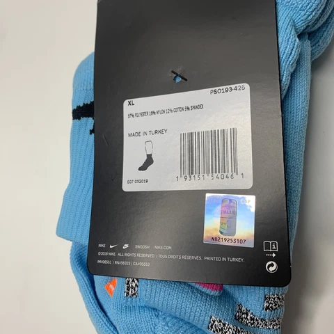 NIKE NBA Miami Heat City Edition Ankle Socks Vice-Wave Pro Player Size XL Turkey Cover