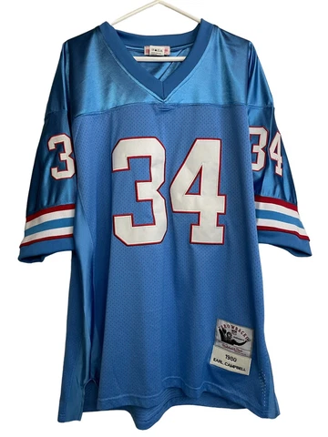 Mitchell & Ness NFL  Houston Oilers Earl Campbell 34 Throwback Jersey Men 56  XL Cover