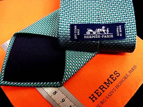 HERMÈS Cravatta uomo HERMES Francia vera seta cravatta abito classico lusso multicolore Y17