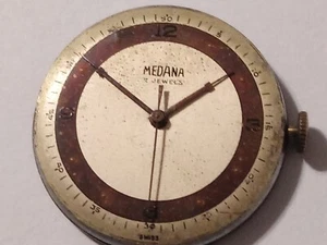Medana Wristwatch Movement 7 Jewels Incomplete Cal.365 As Is To Restore Or Parts - Picture 1 of 10