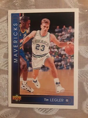 1993-94 Upper Deck #152 Tim Legler Mavericks RC Rookie Card - Image 1 of 4
