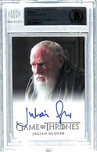 JULIAN GLOVER Signed 2012 GOT Season One "Maester Pycelle" BECKETT SLABBED BAS - Picture 1 of 3