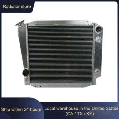 Radiador de aluminio 3 filas apto para Ford Bronco 1966-1976 1967 1968 1969 1970 5,0 L (AT) Foto 1 de 4