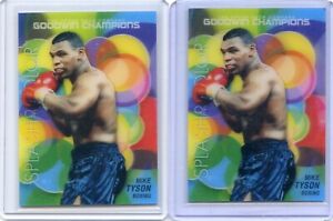 2023 Upper Deck Goodwin Champions Mike Tyson Boxing Splash Of Color (2) Lots