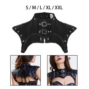 Women\'s Steampunk Lace Up Accessories Sexy PU Leather Rivets - Picture 1 of 16