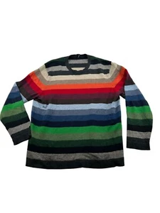 Mehrfarbig gestreifter Pullover mit Rundhalsausschnitt #6446 - Bild 1 von 5