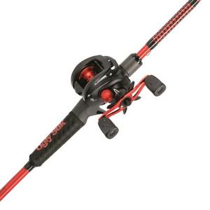 New Ugly Stick Carbon Series Baitcasting Rod and Reel Combo Black/Red
