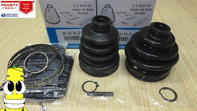 Rear Inner & Outer CV Axle Boot Kit for Subaru Impreza WRX STI 2004 EMPI Boots - Imagem 1 de 4