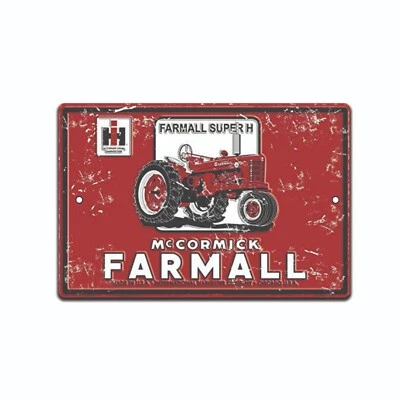 Farmall Tin Sign Metal Tractor Farm USA Vintage Farming NEW Look Decor Made - Image 1 of 4