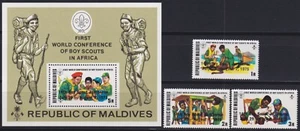 F-EX34792 MALDIVES IS MNH 1975 BOYS SCOUTS SCOUTING JAMBOREE AFRICA CONFERENCE. - Picture 1 of 1