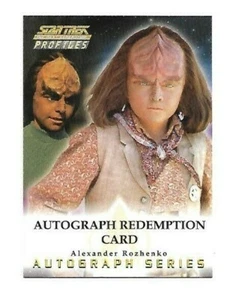 Star Trek BRIAN BONSALL Autograph Redemption Card TNG Next Generation Profiles - Picture 1 of 2