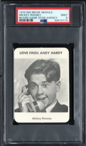 1970 RGI Movie Moguls Star Agency MICKEY ROONEY Love Finds Andy Hardy PSA 9 MINT