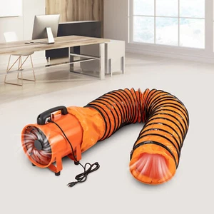 320W 10 Inch Utility Blower Fan Portable Ventilator High Velocity Utility Blower - Picture 1 of 18