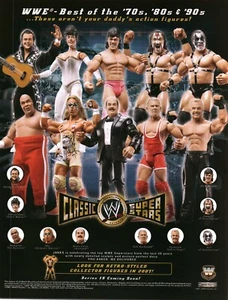 2007 PRINT AD - JAKKS PACIFIC WWE CLASSIC SUPER STARS TOY FIGURES TOY PROMO AD2 - Bild 1 von 1