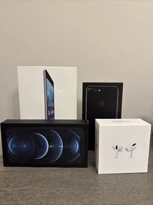 Apple Original Empty Boxes: iPhone7 Plus, 12 Pro Max, AirPods Pro, iPad Mini. - Photo 1 sur 11