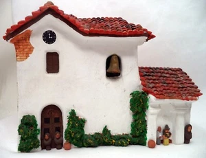 Costa Rica Handmade Ceramic Monastery Figurine 1991 - Picture 1 of 5