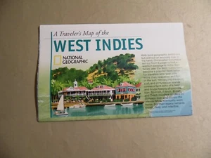 National Geographic Magazine Supplemental / Traveler's Map of the West indies - Picture 1 of 2