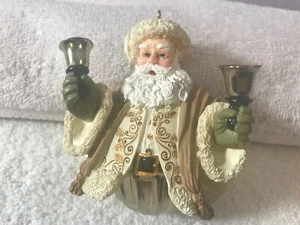 Hallmark Christmas ornament Jolly Old Kris Jingle Santa ringing bells CH2308 - Picture 1 of 6