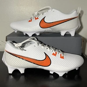 Nike Vapor Edge Speed 360 2 White Orange Football Cleats FJ1582-180 Mens Size 14 - Picture 1 of 8