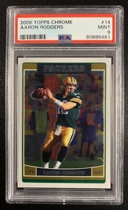 2006 Topps Chrome #14 Aaron Rodgers PSA 9 Green Bay Packers - Picture 1 of 2