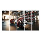 islandburner Wandbild Kraftvolle Stille im Hantelraum Fitness Studio Gym Bilder