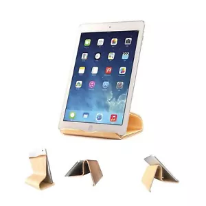Tablet Ständer aus Holz Universal Tisch Halter für Smartphone, iPhone, iPad, E-R - Bild 1 von 6