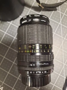 Pentax 35-70 MM Lens For Pentax-k, Sigma Macro 1:6.7, UV Filter, QTM PL 55mm - Picture 1 of 8