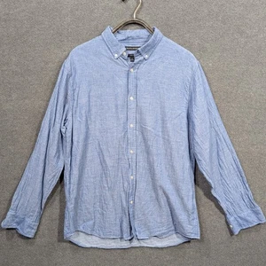 Banana Republic Denim Chambray Shirt Mens XL Untucked Slim Fit Button Down - Picture 1 of 9