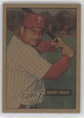 2005 Bowman Heritage Mahogany Bobby Abreu #52 - Image 1 of 2