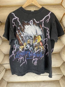 Vintage American Thunder Follow Nobody Eagle T Shirt Size XL Distressed - Picture 1 of 7