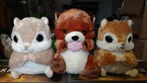 GRAN nutria marina y ardillas voladoras Japón peluche diversión Amufun Japón premio arcade - Imagen 1 de 5