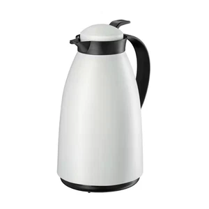 34 Fl. Oz. White, "Imola" Insulated Server, Glass Liner - Picture 1 of 3