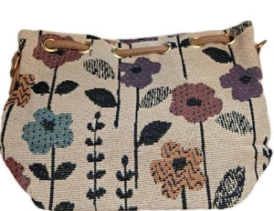 Borsa a tracolla floreale borsa a tracolla tracolla tracolla cinghie regolabili tessuto piccola - Foto 1 di 9