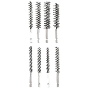 8 StüCke Draht BüRsten Bohrer Satz mit 1/4  Sechskant Schaft Stahl Drah7891 - Bild 1 von 5