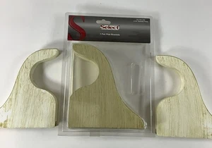 2 Pairs SELECT Pole Brackets For 2.25 Drape Curtain Wood Poles With Hardware - Picture 1 of 5