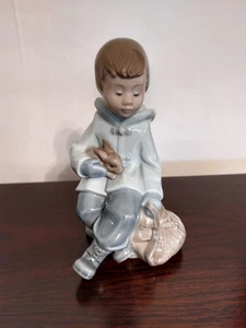 NAO Figurine, 1037, Boy With Rabbit - Picture 1 of 4