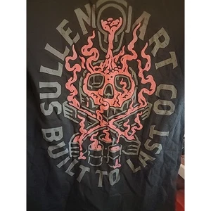 Herren T-Shirt Sullen Art Collective "Built to Last" Totenkopf Flamme Small A125 schön - Bild 1 von 5