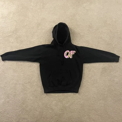 Odd Future Tyler the Creator OFWGKTA Cross Black Donut Hoodie Men's M Vintage - Image 1 of 4