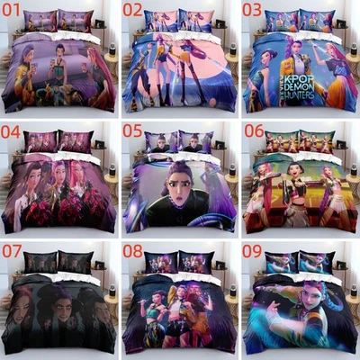 Twin/Full/Queen/King Bed Duvet/Quilt Cover Set Bedding Set KPop Demon Hunters - Image 1 of 4