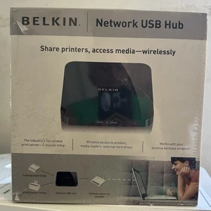 Belkin Network USB 5 Port Network Hub Device Sharing F5L009 - Picture 1 of 7