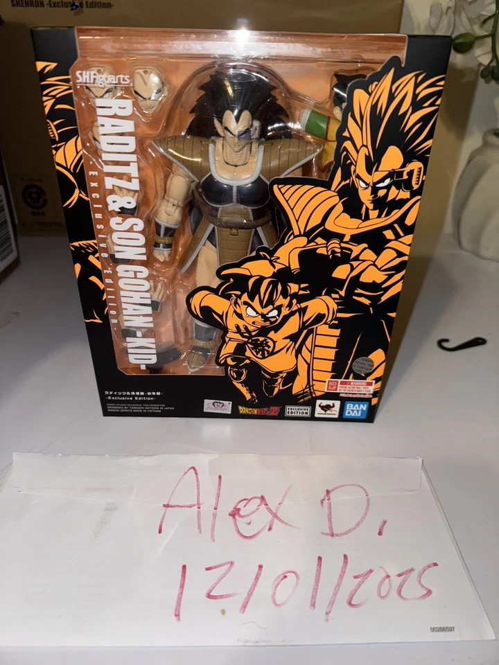 Bandai Tamashii Nations S.H.Figuarts Dragon Ball Z Raditz & Son Gohan Figure Toy - Image 1 of 1