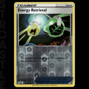 Juego de cartas coleccionables Pokémon comunes Energy Retrieval 127/159 Crown Zenith Reverse Holo - Imagen 1 de 3