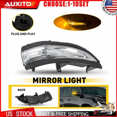 For Lexus LX570 GX460 10-23 Passenger Side Mirror Turn Signal Lamp Clear 1-10X - Image 1 of 4