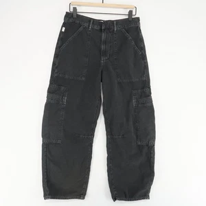 Citizens of Humanity Marcelle Cargo Pants Womens 27 Washed Black Low Slung - Picture 1 of 10